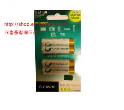 �Ҵ� CycleEnergy AAA (1.2V 800mAh) 4EA ī������