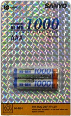 ��� AAA (1.2V 1000mAh) HR-4UG 2EA ī������